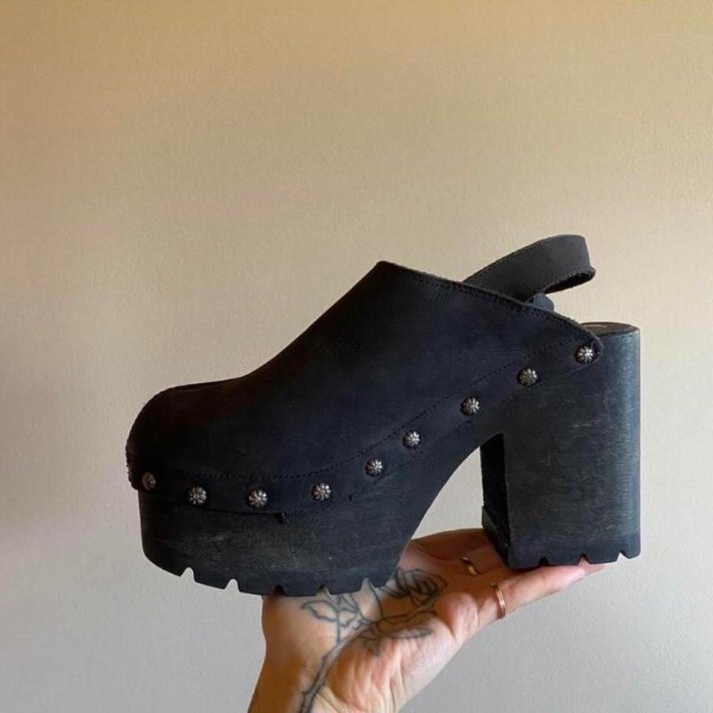 Buffalo David Bitton Black Platform Shoes - Picture 2 of 8